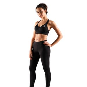 Ensemble de vêtements de sport pour femmes, soutien-gorge de sport noir et leggings taille haute, deux pièces, yoga, gym, fitness, entraînement - Product Image 5