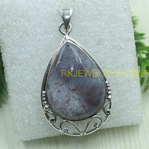 Pendentif Goutte d'Eau en Agate Rouge Naturelle, Argent Sterling 925, Fait Main, Filigrane Vintage, Bijou de Guérison en Cristal, Coffret Cadeau - Product Image 6