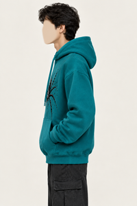 Sudadera con Capucha Oversize Unisex de Invierno con Diseño de Araña, Logotipo Personalizado, 100% Algodón, Gruesa, para Ropa Urbana - Servicio OEM, Colores Personalizados - Product Image 4