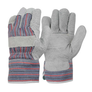 ถุงมือทำงานหนังวัวแท้เสริมแรงคุณภาพสูง JNM SAFETY เป็นมิตรกับสิ่งแวดล้อม ได้รับการรับรองมาตรฐาน CE หนา 11 ออนซ์ พร้อมปลอกข้อมือยางเพื่อความปลอดภัย - Product Image 1