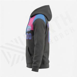 Sudaderas con Capucha y Cremallera OEM, 100% Algodón, Diseño de Cremallera Completa, Patrón Impreso, para Estudiantes, Atletas, Personal Corporativo, Logotipo Personalizado, Color Personalizado - Product Image 3