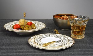 Ensemble de 4 fourchettes en acier inoxydable de haute qualité avec manche en laiton pour mariage, restaurant, hôtel - Product Image 3