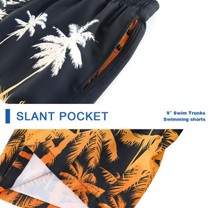 Pantalones Cortos Deportivos para Hombre, Transpirables, Ecológicos, de Cintura Alta con Cordón Ajustable, Estampados, de Spandex/Poliéster, de Secado Rápido, con Bolsillo Impermeable - Product Image 5