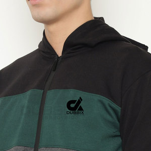 Sudadera con Capucha de Felpa Gruesa 100% Algodón Negra para Hombre, OEM 2026, Sudadera con Logotipo Personalizado para Invierno, Teñido Liso - Product Image 4