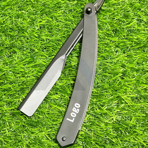 Navaja de Barbero Ecológica Personalizable con Hoja Reutilizable y Logotipo OEM para Corte de Barba - Product Image 4