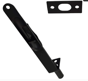 6 Inch Solid Brass Modern Flush Floor Door Bolt with Matt <b>Black</b>/<b>Polish</b> Brass/Satin Nickel Finish for Hotel Use - Product Image 2
