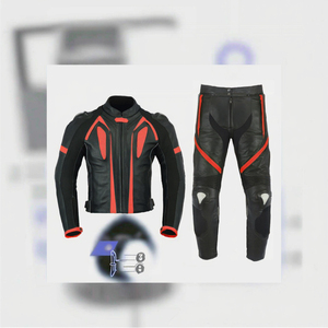 Traje de Motociclismo Personalizado de Cuero de Alta Calidad, Sin Mangas, 2 Piezas, Personalizable, Impermeable y Resistente al Viento, para Hombre, 400g, Primavera/Invierno - Product Image 2