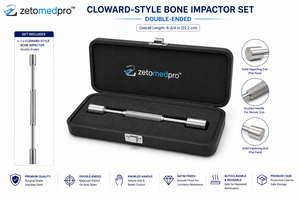 CLOWARD Style Bone Impactor Double Ended 8.75in 22.2cm Instrument chirurgical orthopédique Zetomed Pro Certifié CE Classe I - Product Image 4