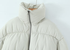 Nueva Chaqueta Corta de Moda Y2K para Mujer, Estilo Bomber, de Sarga Cepillada, Otoño, Oversize, Lisa, Vintage, Manga Larga, Casual, Ajustada - Product Image 3