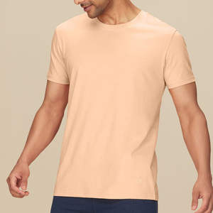 เสื้อยืดผู้ชายคุณภาพพรีเมียม ผ้าฝ้าย 100% สีพื้น เนื้อผ้านุ่ม ระบายอากาศได้ดี กันยับ เป็นมิตรกับสิ่งแวดล้อม สไตล์ลำลองแนวสตรีท - Product Image 1