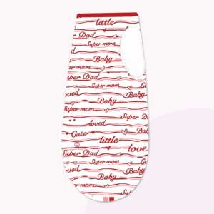 ลายจุดรักห่อตัวห่อตัวทารกพร้อมหมวก-สีแดง - Product Image 3