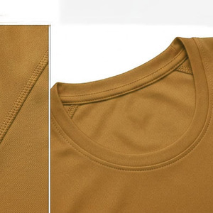 Camiseta deportiva para mujer, cuello redondo, 100% algodón, básica, lisa, con posibilidad de personalizar con logotipo, estilo sencillo para mujer. - Product Image 4