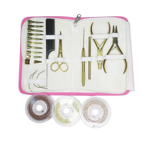 Kit de Herramientas de Alta Calidad para Extensiones de Cabello de Acero Inoxidable, Accesorios Personalizados que Incluyen Clips Pequeños y Grandes - Product Image 1