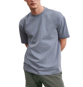 เสื้อยืดกีฬาขายดี ทรงหลวม สปอร์ต สำหรับผู้ชาย ผ้าฝ้าย 100% ป้องกันขนร่วง แขนสั้น ขายส่ง คุณภาพดี สำหรับฤดูร้อน - Product Image 1