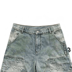 Fabricante de Shorts de Mezclilla con Pedrería de Algodón Premium, Costuras Duraderas, Adornos y Acabados de Cristal de Calidad - Product Image 3