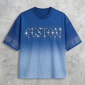 เสื้อยืด Glory Custom Rhinestone วินเทจ ล้างสี ทรงโอเวอร์ไซส์ คอกลม แขนสั้น ผ้าฝ้าย 100% สำหรับทุกเพศ - Product Image 6