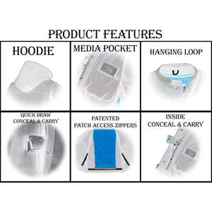 Gilet en cuir pour homme LKM3714 noir style club '2 en 1' avec fermeture éclair et capuche amovible à manches longues, gilets et gilets sans manches pour homme - Product Image 1