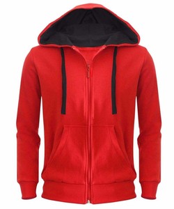 Custom Men Zip Up Hoodie Cotton Fleece Sweatshirt Casual Streetwear <b>Jacket</b> Bulk Apparel Supply - Product Image 4