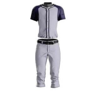 Ensemble d'uniformes de baseball pour adultes, personnalisés avec le nom et le numéro du joueur, imprimés, respirants, anti-UV, 100% polyester, neufs - Product Image 4