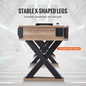 Tavolo combinato 2-in-1 da 11,5 piedi per shuffleboard e bowling in legno, per allenamento fitness indoor e giochi al coperto - Product Image 5