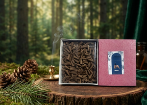 Conos de Incienso de Agarwood en Caja, Conos de Aromaterapia para el Hogar, Meditación y Relajación, Compatibles con Quemadores - Product Image 1