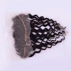 หนังกำพร้าผมอินเดีย12A ชิดดิบบริสุทธิ์ปรับแต่งปมเดียวหน้าผากปิดการรวมกลุ่มผมและวิกผมฟรีสำหรับผู้หญิงผิวดำ - Product Image 1