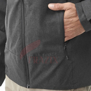 Heavy Duty Working <b>Softshell</b> <b>Jacket</b> Water Resistant Outdoor Workwear with Custom Embroidery for Company Uniform - Product Image 4