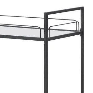 Chariot utilitaire roulant en métal fait main de qualité supérieure avec un design industriel moderne, construction métallique robuste, spacieux et moderne - Product Image 3