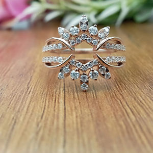 แหวนแต่งงานทรงทันสมัย D'VINS JEWELS ประดับเพชรทรงบริลเลียนต์ สี D ขาว โรสโกลด์ สำหรับทองคำที่ได้รับการรับรองจากห้องปฏิบัติการ - Product Image 1