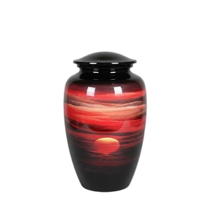 Urna Funeraria de Aluminio Metálico con Tapa para Cenizas Humanas, Tamaño Adulto - Urna Metálica con Sellado Seguro y Tapa Hermética, Florero Conmemorativo - Product Image 1