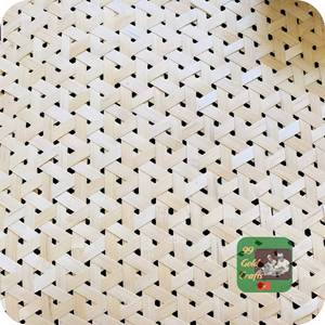 Eco-Friendly Open Mesh Roll Raw White Color Rattan Cane <b>Webbing</b> Octagonal/Square Knitting 15m Length for Knitted - Product Image 1