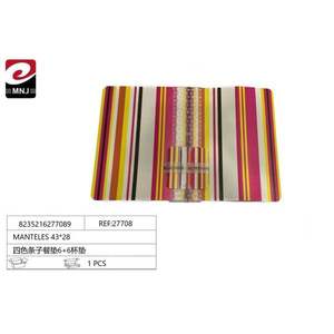 Manteles Individuales a Rayas MANTELES de 43*28 Pulgadas, Manteles Individuales Funcionales y Elegantes - Product Image 4