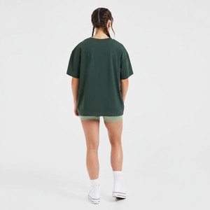 Camiseta de Cuello Redondo para Mujer, Personalizable con Logotipo, al por Mayor, Corte Holgado, Color Sólido, Manga Corta, Transpirable, Ligera y de Secado Rápido - Product Image 1