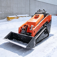 Günstiger Mini-Raupenlader 500kg Kettenlader für Alle Geländearten Optional mit Brecher- oder Erdbohrer-Aufsatz