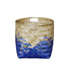 ตะกร้าไม้ไผ่สานงานฝีมือมาใหม่ตะกร้าทำรังทรงกลมสไตล์ชนบทสำหรับจัดระเบียบบ้านทำจากเวียดนาม - Product Image 2