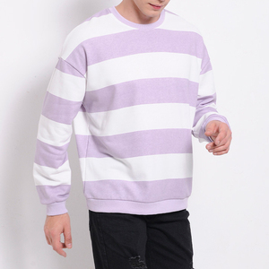 OEM Custom Winter 2 Pcs Long French Terry Knitted Oversized 100% Cotton Digital Printing Drop Shoulder <b>Pullover</b> Crew Neck - Product Image 6