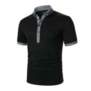 Camisa Casual Personalizada para Hombre, 100% Algodón, Manga Corta, Detalle en Contraste, Corte Ajustado, Moda de Verano, Venta al Por Mayor OEM - Product Image 3