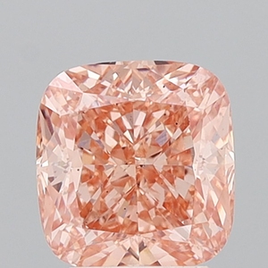 Diamante Cultivado en Laboratorio de Corte Cojín de 3.51ct, Color Rosa Anaranjado Intenso, VS2, Certificado IGI, Diamante Suelto al por Mayor para Joyería - Product Image 1