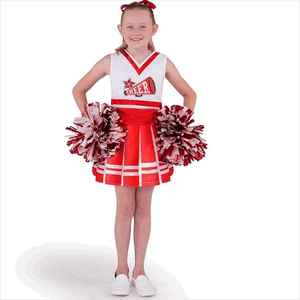 Vestido de Disfraz de Animadora Ecológico para Niñas, Uniforme para Baile y Actuaciones, Ideal para Fiestas de Halloween - Product Image 3