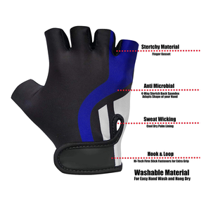 Cycling <b>Gloves</b> Half Finger <b>Weight</b> Lifting <b>Gloves</b> Custom Made Own Logo Fitness <b>Training</b> Workout Gym <b>Gloves</b> - Product Image 5