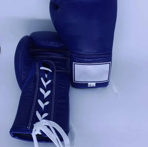 Guantes de Boxeo con Logotipo Personalizado OEM, de Alta Calidad, Duraderos, de Cuero Brillante, Profesionales, con Cierre de Cordones, para Boxeo - Product Image 3