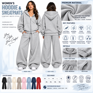 Ensemble de survêtement athleisure rose pour femme, 2 pièces, couleur unie, sweat-shirt à capuche zippé et pantalon large, style streetwear, best-seller - Product Image 2