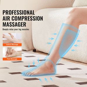 Massaggiatore per Gambe e Piedi Alimentato via USB con Compressione d'Aria, 3 Modalità e Intensità, Controller LCD per Compressione di Vita e Braccia B - Product Image 2