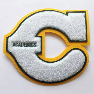 Luxury Custom Chenille Embroidered Patches with Your Logo Image Personalized Iron Sew on Hook Loop Patch Heart Shape 3D Design - Product Image 2