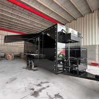 Camion de restauration mobile multifonctionnel entièrement équipé pour la vente de glaces et de snacks, remorque de restauration en acier inoxydable pour la restauration en centre commercial