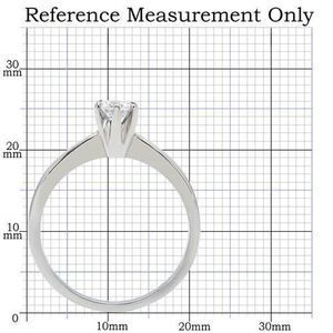 TK203 High Polished Stainless Steel <b>Ring</b> with AAA Grade CZ Clear-Dishes & <b>Plates</b> - Product Image 2