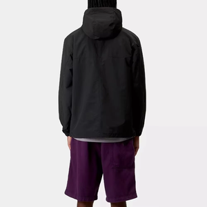 Blouson coupe-vent décontracté personnalisé pour homme, grande taille, imperméable, hiver, demi-zip, réversible, à capuche, 100 % polyester - Product Image 6