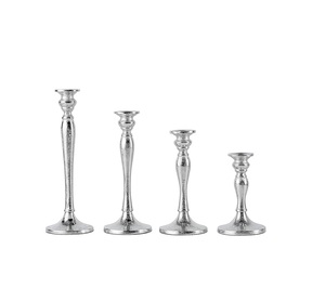 Support de bougie en aluminium rustique à marque privée, finition élégante pour la décoration intérieure et les occasions spéciales - Product Image 1