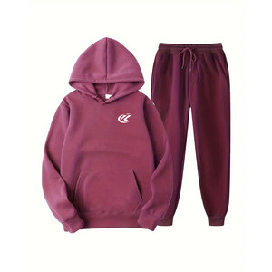 Adults Winter Hooded Solid Breathable Eco-Friendly High Quality Cotton <b>Polyester</b> <b>Tracksuit</b> Made in Pakistan - Product Image 1