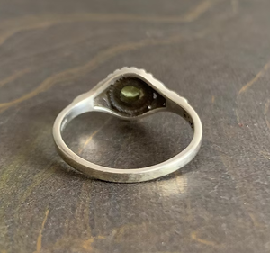 Romantic <b>Dainty</b> Peridot <b>Ring</b> (2.2 Grams) Gemstone Jewelry 925 Sterling Silver Jewelry Handmade Minimalist <b>Ring</b> for Her - Product Image 4